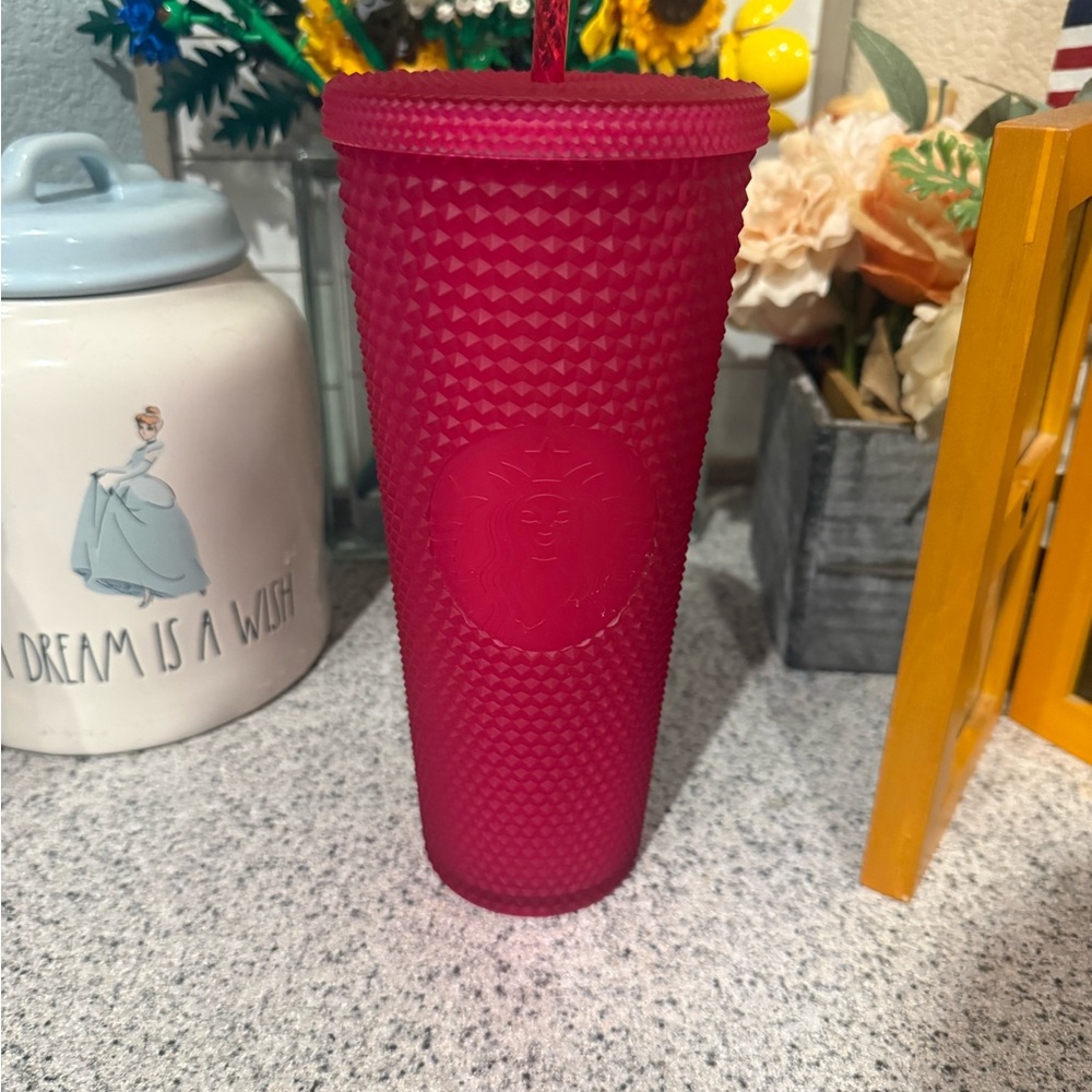 Starbucks Red Textured Tumbler